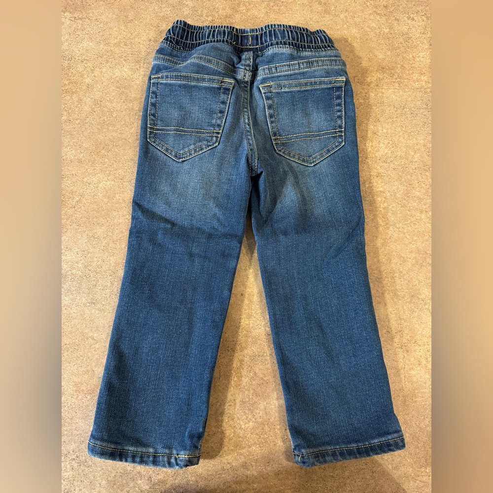 Cat & Jack - Straight Leg Toddler Blue Jeans, Size 3T - Picture 3 of 6